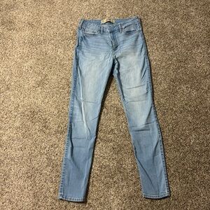 skinny light blue hollister jeans